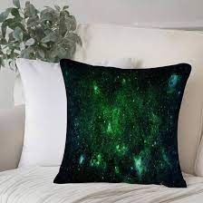 Dekorativ Kissenbezüge 50x50 cm,Nebulae Green Starfield Dieser grafische  tief eingerichtet,Kissenbezug Weicher Polyester Kissenhülle Set Kissen Fall  für Sofa Auto Schlafzimmer Zuhause Zierkissenbezüge : Amazon.de: Küche,  Haushalt & Wohnen