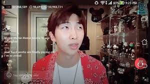 Rap monster, rapmon, monie geburtstag: Rm Is Live Now On Vlive Rm Love Yourself Tear Live Army S Amino