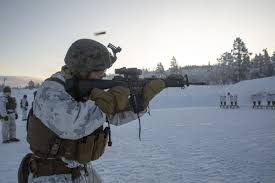 Norway will host a major military exercise, trident juncture, this fall composed of over 40,000 personnel, 130 aircraft and 70 vessels according to nato, with the marine corps and norwegian. U S Marine Corps Forces Europe Africa Twitterren Mitts And Mags Mrf E Marines Fire M16a4 Service Rifles During A Combat Marksmanship Range In The Arctic Temperature That Is Setermoen Norway Sendthemarines