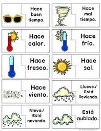 Spanish Weather And Seasons Puzzles By Island Teacher Teachers Pay Teachers Spanish Weather Spanish Spanish Students