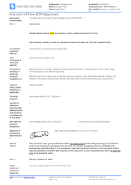 If you're carrying out a renovation, extension, improvement or repair of a home (including a house, townhouse, duplex or unit), or associated work (e.g landscaping, pool building etc), we recommend using one the following contracts Sample Letter Of Extension Of Time For Construction Eot Letter