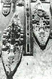 Battleships Uss Tennessee Bb 43 And Uss California Bb 44 At Bethlehem Steel 1959 Battleship Us Navy Ships Us Battleships