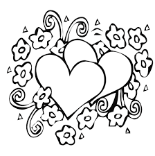 Hellokids fantastic collection of valentine's day coloring pages has lots of coloring pages to print out or color online. Roses And Heart Coloring Page Free Printable Coloring Pages For Kids