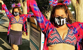 15 to share that she's lost almost 50 pounds. Marissa Jaret Winokur Reveals 50lb Weight Loss And Wears A Patriotic Bikini To Drop Off Her Ballot Daily Mail Online