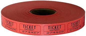 The Coin Tainer Co Single Raffle Ticket Roll 2000 Count Raffle Tickets Office Supplies List Raffle