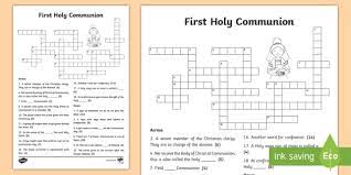 You can use this swimming information to make your own swimming trivia questions. First Holy Communion Crossword