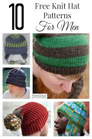 Mens earflap hat knitting pattern. 10 Free Knit Hat Patterns For Men