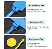 RFID UHF Tag Cable Tie Wrap | Self-Locking & Reusable RFID Zip Strap
