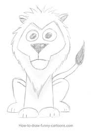Draw a lions step by step for kids. Lion Drawings Sketching Vector