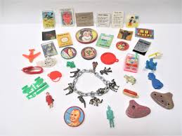 Cracker jack is famous for its connection to baseball lore. Vintage Cracker Jack Prizes Lot 35 Gum Ball Toys Charms Etsy Cracker Jacks Etsy Gift Card Toys