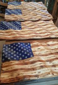 Proud American Large American Flag Wood Wooden American Flag American Flag Art
