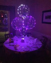 6 Purple Led Balloons 18 Inch Clear Balloons With 118 Inch Etsy Transparent Balloons Purple Led Lights Quince Decorations