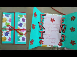 A sweet card for your sweetest friend to make their day more sweeter. Diy Friendship Card How To Make Card For Friends Simple And Easy Friendship Day Card Tutorial Youtube