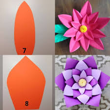 Moldes y tutorial para aprender cómo hacer flores gigantes. Flores De Papel 6 Formas De Fazer Moldes E 49 Modelos Para Inspirar