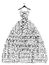 Wedding Dress Word Art Digital File 20 Personalized Art For The New Couple Or For An Anniversary Just Print Frame And Hang Word Art Words Family Love