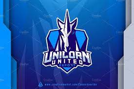Unicorn Esport Logo Template Logo Templates Online Logo Design Logo Design
