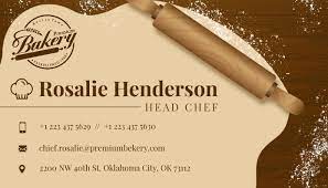 Get the right card that showcases your talents best with premium business cards for chefs. Beige Head Chef Business Card Template Postermywall