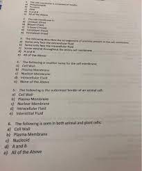 The component molecules of the cell membrane have two main parts, the head and the tail. The Cell Membrane Is Composed Of Mostly A Chegg Com