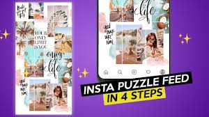 Use the pdf template to make puzzle pieces from patterned paper. How To Design Instagram Puzzle Feed In 4 Steps Photoshop Tutorial Instagram Puzzle Feed Photoshop Tutorial Instagram Photoshop