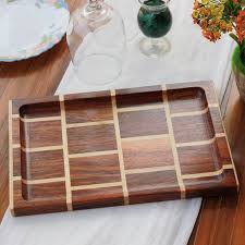 Brick Pattern Wooden Tray Wooden Tray Wooden Serving Trays Wooden Centerpieces
