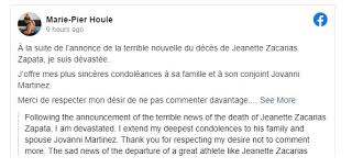 Jeanette zacarias zapata, 18, was taking part in the gym gala international boxing event at the iga stadium in montreal's jarry park on . 1vgpqlqiclosym