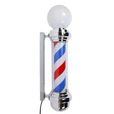 2020 32 Inch Rotating Barber Pole Light Led Light Wall Lamp Hair Salon Lamp Barber Shop Logo Lights From Yechain 116 18 Dhgate Com
