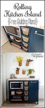Custom Diy Rolling Kitchen Island Reality Daydream Kitchen Diy Makeover Kitchen Island Makeover Rolling Kitchen Island