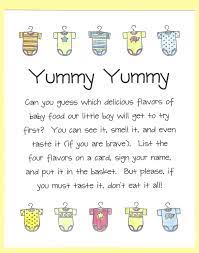 Yummy Yummy Baby Food Shower Game Guess The Baby Food Etsy