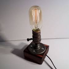 Table Lamp Desk Lamp Edison Steampunk Lamp Rustic Home Etsy Edison Bulb Table Lamp Lamp Vintage Table Lamp