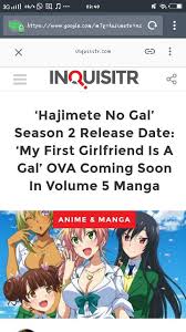 My first girlfriend is a gal season 2 release date. Lol Can T Wait Hope The Season 2 To Be Release This Year Hajimete No Gal Amino