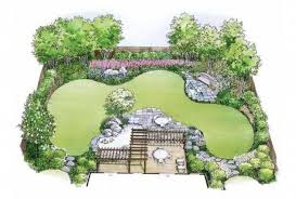 Like How Paving Stones Goes Into Lawn In Organic Shape And Repeated Throughout Yard Backyardgarden Garden Design Plans Landscape Design Plans Landscape Design