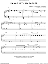 Vandross Dance With My Father Sheet Music For Piano Solo Pdf