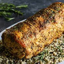 The easiest option is adding a few rosemary sprigs before wrapping up the foil. Mustard Pork Loin Roast A Farmgirl S Dabbles
