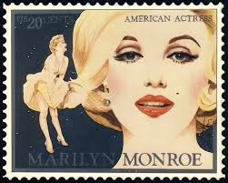 Marilyn Monroe Stamp by Richard Laeton