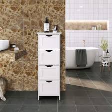 On l'aura compris, la salle de bain est un endroit important de la maison, autant pour ses nombreux moments de détente et de calme que pour ses nos collections de meubles modernes et design sont pratiques et agrandissent les espaces pour une petite salle de bains. Wihhoby Commode Blanche Avec 4 Tiroirs Pour L Entree Salle De Bains Chambre A Coucher Blanc