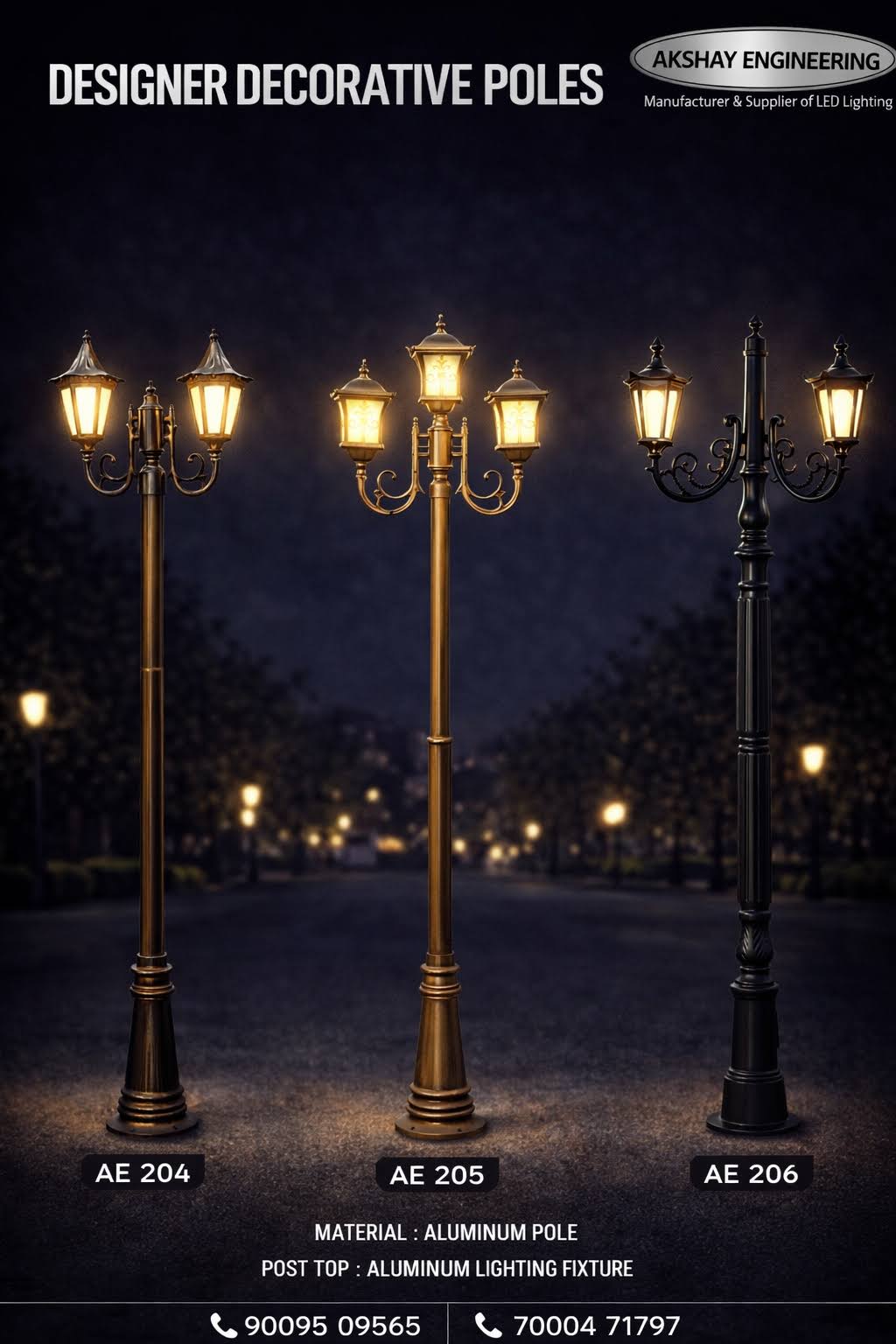 LED Pole Light | Modern Decorative Outdoor LED Pole Light product image