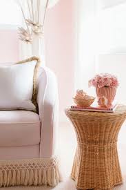 Home Pink And Palm Nursery Nursery Side Table Nursery Wicker Side Table
