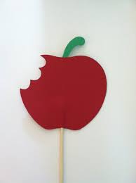 Poison Apple Photo Prop Photo Booth Prop Poison Apple On A Stick Photo Booth Props Snow White Birthday Party Birthday Party Crafts