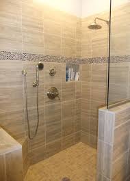 Walk In Shower Designs Doorless Without The Hand Held Shower Head Too Much Hardware Small Bathroom With Shower Tile Walk In Shower Bathroom Design Decor