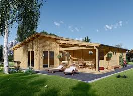 Plan de maison 3 chambres avec garage et jardin et batiment exterieur. Chalets En Bois Habitables Un Choix Pratique Et Ecologique