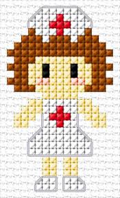 Cross stitch is making a comeback among modern makers and crafters. Ann Logan 10 Free Patterns Online Nurse 3943