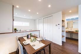 ダイニングから見るとキッチンから洗面脱衣所までの動線はとってもスムーズ クローゼットや作り付けの収納棚で収納力もバッチリ 高知 建匠 マイホーム マイホーム計画中 マイホーム計画中の人と繋がりたい インテリア home decor furniture room divider