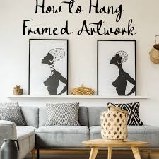 5 pieces abstract blue guitar canvas wall art pictures home decor living room wall decor with frame 17 tasteful contemporary wall art ideas to give a lively. How To Hang Framed Artwork And Pictures On Walls Dengarden