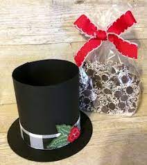 Day 1 32 Of Christmas Extravaganza Top Hat Diy Christmas Gifts Christmas Treats Holders Dollar Tree Christmas Decor