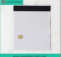 Double Sides Printable Instant Magnetic Stripe ID PVC Card with Sle4442 Chip