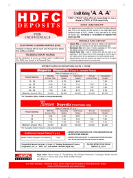 Once you submit the above documents along with initial deposit online channel: Hdfc Fixed Deposit Form