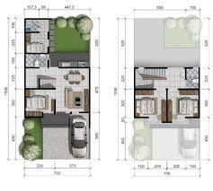 Maybe you would like to learn more about one of these? Lingkar Warna 2 Denah Rumah Minimalis Ukuran 7x15 Meter 4 Kamar Tidur 2 Lantai Tampak Depan