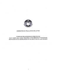 Jangan paksa pekerja cuti tanpa gaji mp3 & mp4. Panduan Pelaksanaan Kemudahan Cuti Tanpa Gaji Bg Pegawai Mengikut Pasangan Bertugas Atau Berkursus
