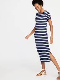 Fitted Jersey Midi Tee Dress For Women Old Navy Tee Dress Midi Shirt Dress Fashion