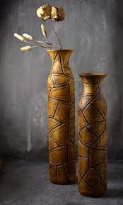 pin by deem home on فازات و مزهريات خشب vase decor home decor